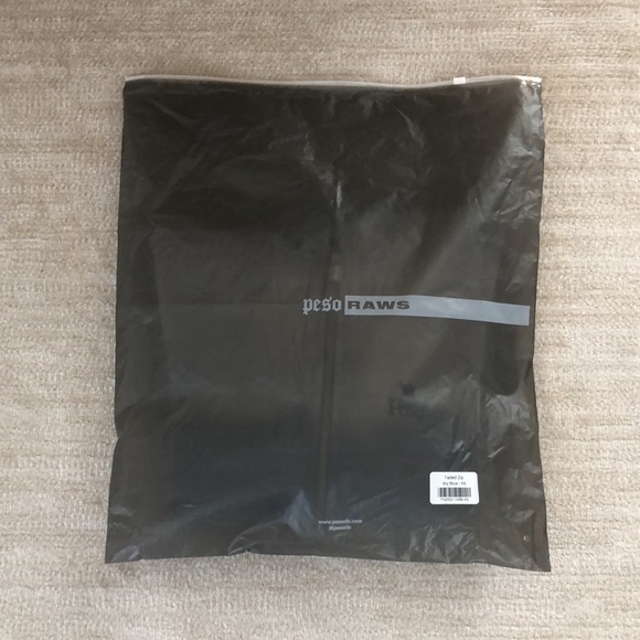 Peso Faded Zip Oversized Hoodie, Sky Blue - Picture 10 of 10